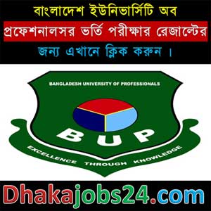 BUP Admission Notice 2018-19