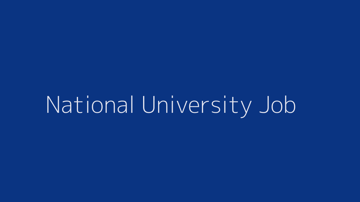 National University Job 2019