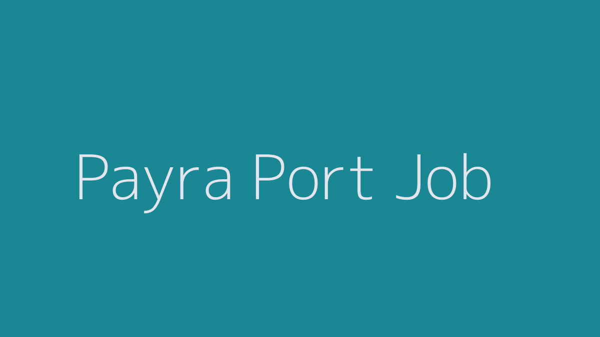 Payra Port Job 2019